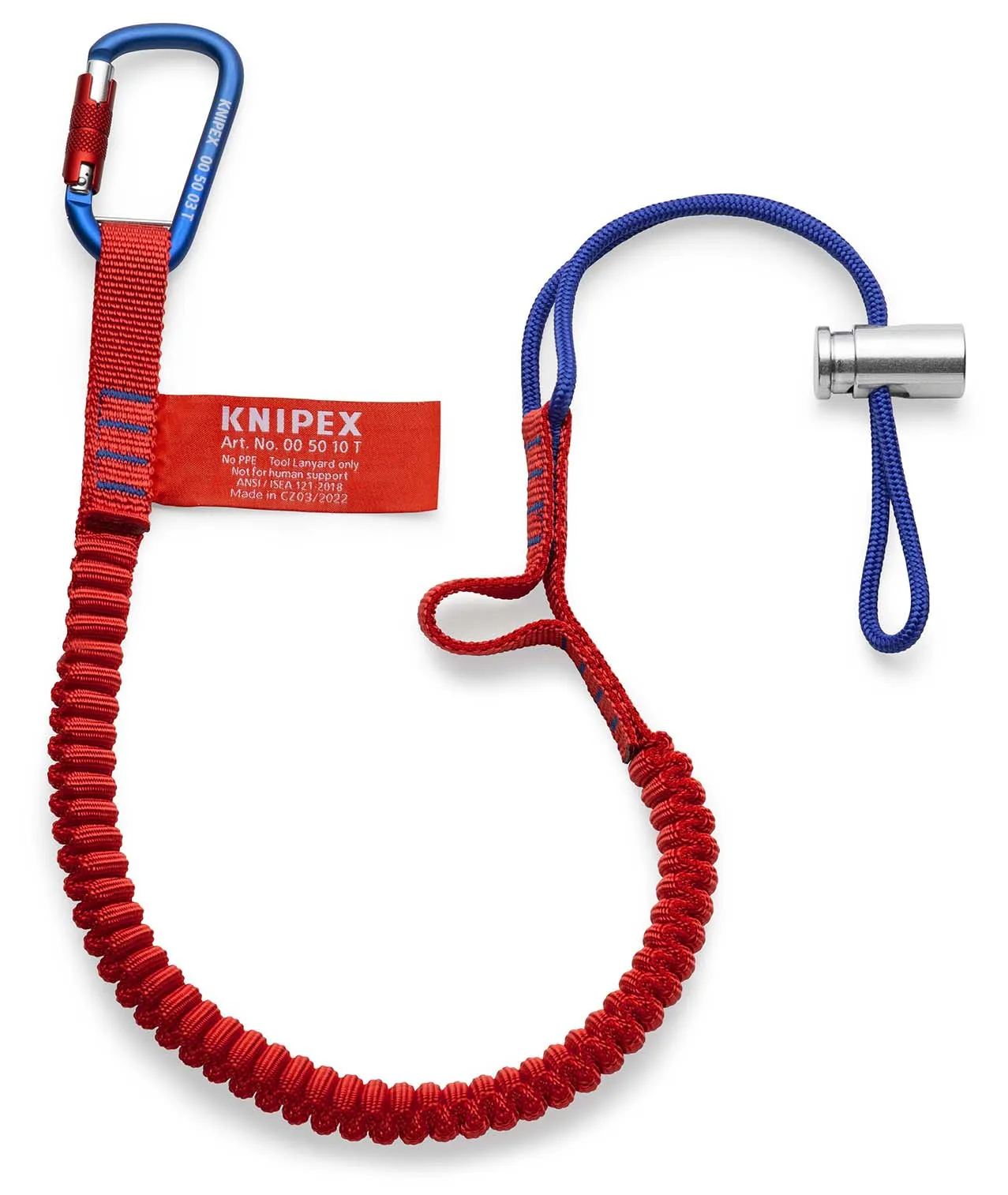 Lanyard with fixated carabiner-00 50 12 T BK