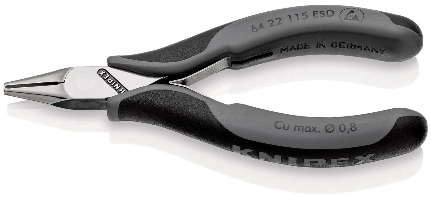 Electronics End Cutting Nippers ESD-64 22 115 ESD